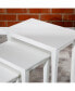 Фото #4 товара 3-Piece Nesting Table Set, White