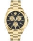 ფოტო #1 პროდუქტის Women's Swiss Chronograph Medusa Gold Ion Plated Stainless Steel Bracelet Watch 40mm