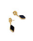 Фото #2 товара Fleur Art Deco Earrings in Black