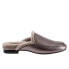 Фото #1 товара Trotters Ginette T2159-043 Womens Gray Leather Slip On Mule Sandals Shoes