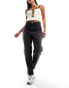 Monki Taiki high waist mom jeans in washed black Черный, W27 - фото #4