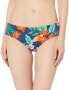 Фото #1 товара Hobie 166273 Womens Floral Hipster Bikini Bottom Swimwear Blue Size Large