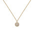 Stylish Gold Plated Necklace with Sparkling Pavé Ball DW00400640 clear, gold - фото #1