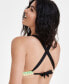 Фото #2 товара Crochet-Trim Triangle Bikini Top, Created for Macy's