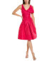 Teri Jon By Rickie Freeman Taffeta A-Line Dress Women's