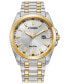 ფოტო #1 პროდუქტის Eco-Drive Men's Corso Two-Tone Stainless Steel Bracelet Watch 41mm