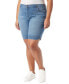 Plus Size Denim Bermuda Shorts