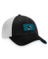 Фото #3 товара Men's Black, White San Jose Sharks Authentic Pro Rink Trucker Snapback Hat