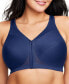 Фото #4 товара Women's Full Figure Plus Size MagicLift Front Close Posture Back Support Bra 1265