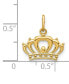 Emperor Crown Charm Pendant in 14k Gold