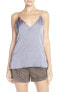 Free People 123751 MoonStone Scallop Satin Camisole Sz M $58