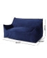 Фото #4 товара Velie Modern 2 Seater Bean Bag Chair with Armrests