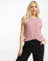 Фото #1 товара Vero Moda round neck t-shirt in rose