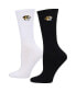 ფოტო #1 პროდუქტის Women's Black, White Missouri Tigers 2-Pack Quarter-Length Socks