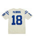 Фото #3 товара Men's Peyton Manning Cream Indianapolis Colts Chainstitch Legacy Jersey