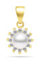 Фото #1 товара Charming pearl pendant with zircons PT88Y