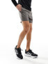 Adidas Originals swim shorts in charcoal Charcoal/White, S - фото #3