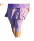 Women's Plus Size Flared Swim Skort With Capri Leggings