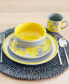 Sunny Floral 16 Pc. Dinnerware Set, Service for 4