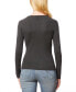 Women's Ribbed Scoop-Neck Sweater, Regular & Petites