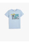 4SKB10153TK Koton Erkek Çocuk T-shirt MAVİ