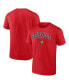 Фото #1 товара Men's Red Louisville Cardinals Campus T-shirt