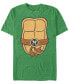 Фото #1 товара Nickelodeon Teenage Mutant Ninja Turtles Michael Angelo Chest Costume Short Sleeve T-Shirt