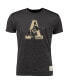 ფოტო #1 პროდუქტის Men's Heather Black Army Black Knights Vintage-Like A Tri-Blend T-shirt