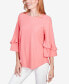 Petite Swiss Dot Textured Solid Party Top