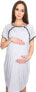 MijaCulture 4123 3-in-1 Delivery Hospital Gown / Nursing Nightdress / Maternity Nightwear