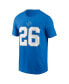 Men's Jahmyr Gibbs Blue Detroit Lions Name Number T-Shirt