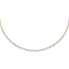 Luxury gold-plated necklace with clear zircons Scintille SAQF24