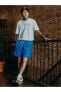Фото #3 товара Sportswear Men's Woven Flow Shorts Blue Havuz ve Günlük Stil Astarlı Şort