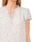 ფოტო #6 პროდუქტის Women's Flutter Sleeve Bella Ditsy Yoryu Blouse