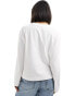 Фото #3 товара Selected Femme boxy long sleeve t-shirt in white