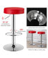 Set of 2 Round Bar Stool Adjustable Swivel Pub Chair