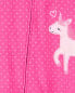 Toddler 1-Piece Unicorn Fleece Footless Pajamas 4T