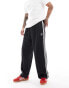 adidas Originals Adicolour oversized tracksuit bottoms in black