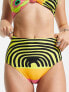 Фото #1 товара It's Now Cool Premium high waist bikini bottom in paradiso multi