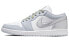 Фото #1 товара Кроссовки мужские Jordan Air Jordan 1 low se дефиле 7 июля ограниченным тиражом прочные низкие оригинальные баскетбольные белый серебро DX6070-101