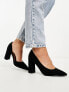 ASOS DESIGN Wide Fit Winston d'orsay high heeled shoes in black