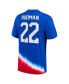 Men's Trinity Rodman Royal USWNT 2024 Away Authentic Jersey