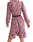 Фото #3 товара Boden Pleated Peplum Mini Dress Women's