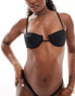 Фото #1 товара Bright Swimwear lola underwire bikini top in black