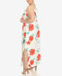 ფოტო #4 პროდუქტის Plus Size Floral Strap Maxi Dress