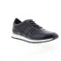 Фото #2 товара Zanzara Whitley ZZ1520L Mens Black Leather Lace Up Lifestyle Sneakers Shoes 13