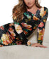 ფოტო #3 პროდუქტის Women's Tess Velvet Floral-Print Bodycon Dress