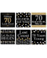 Фото #1 товара Adult 70th Birthday - Gold - Funny Party Decorations - Drink Coasters - Set of 6