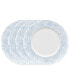 Hammock "Dots" Rim Dinner Plates, Set of 4