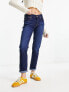 Levi's mid rise boyfriend jeans in dark blue